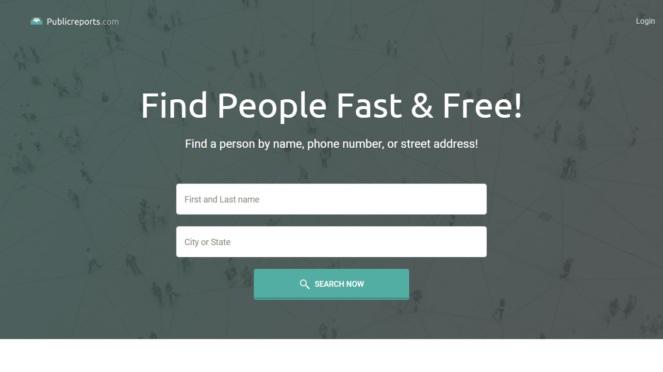 Comprehensive People Finder Engine | PublicReports